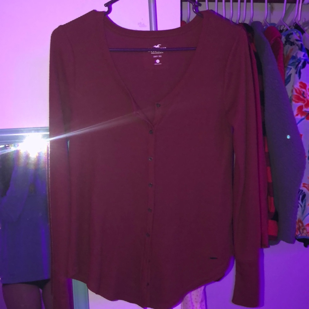 hollister waffle longsleeve